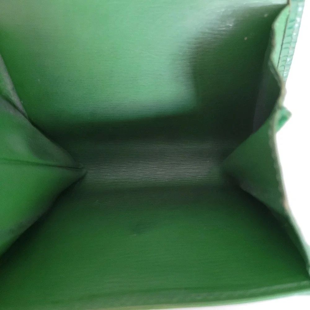 Louis Vuitton Borneo Green Epi Leather Compact Wallet Coin Purse CA0926